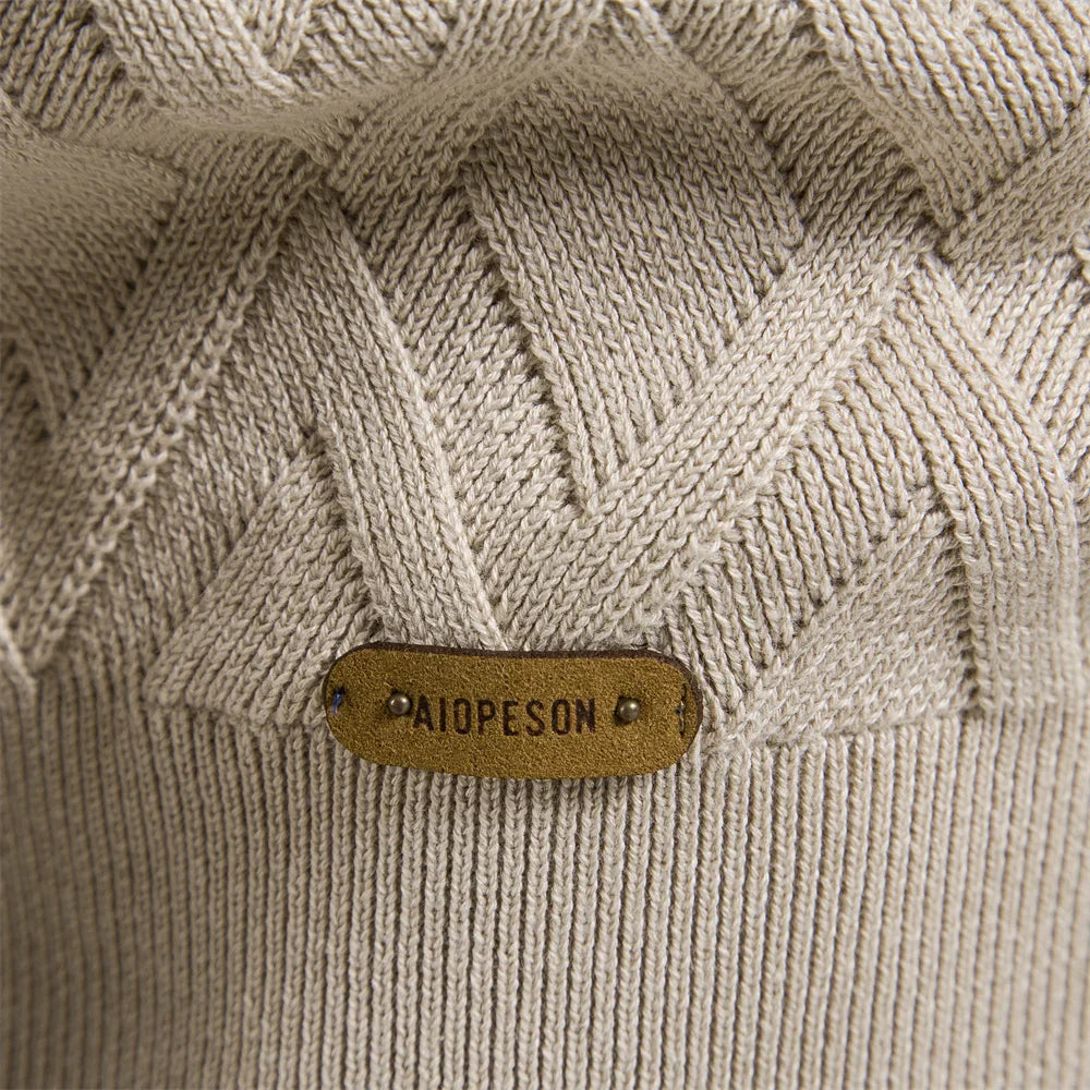 Heren Sweater Met Ruitdesign