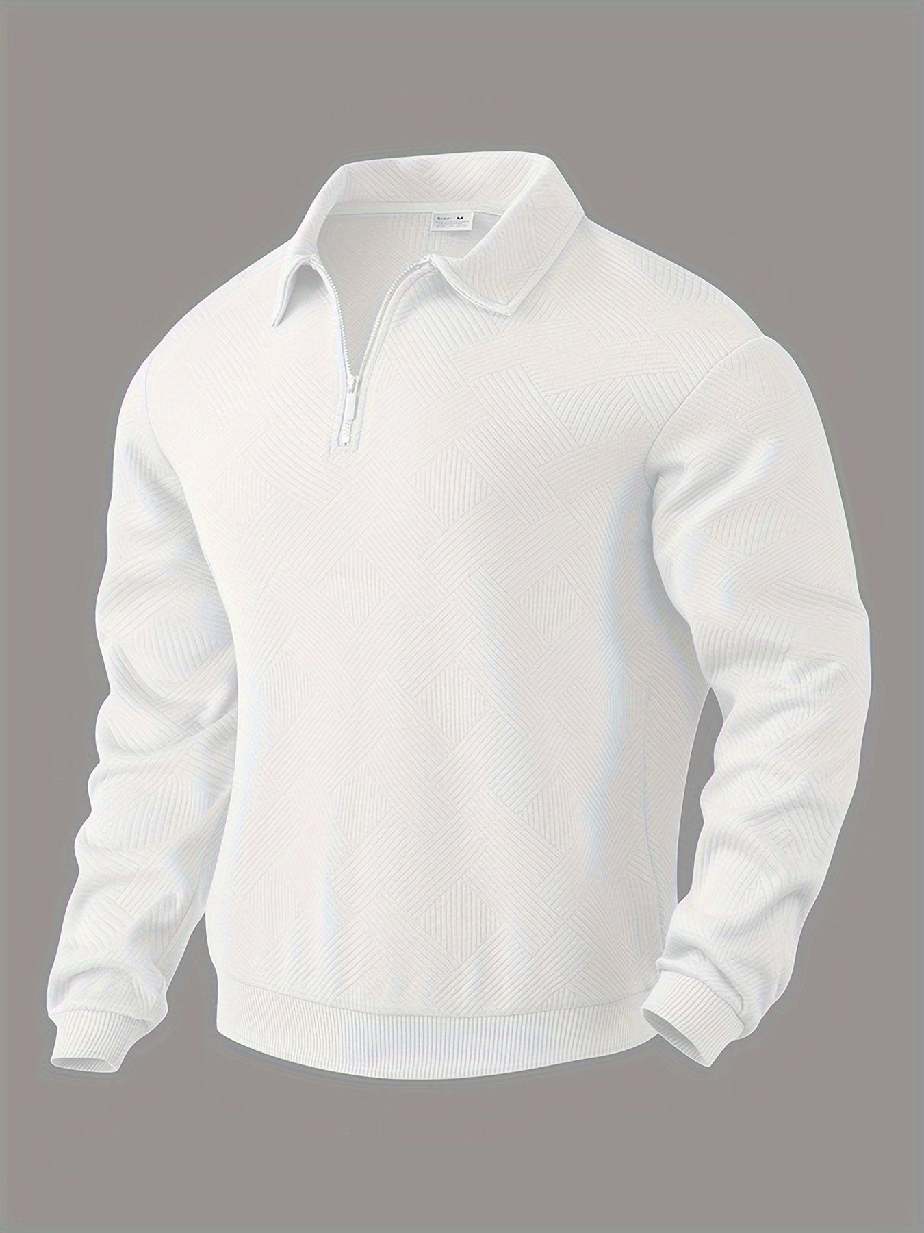 Oscar™ | Vintage Zip-Up Trui met Geometrisch Design