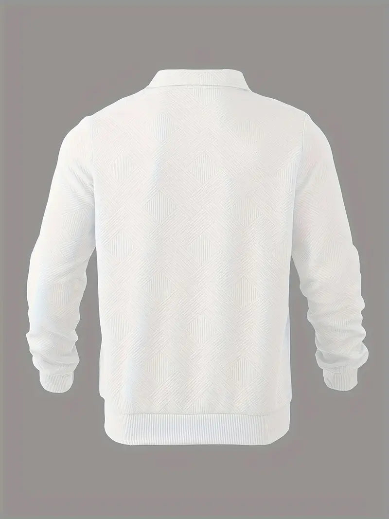 Oscar™ | Vintage Zip-Up Trui met Geometrisch Design