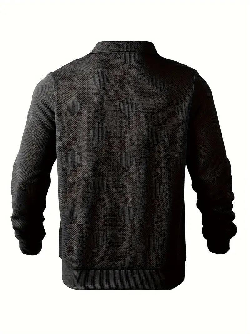 Oscar™ | Vintage Zip-Up Trui met Geometrisch Design