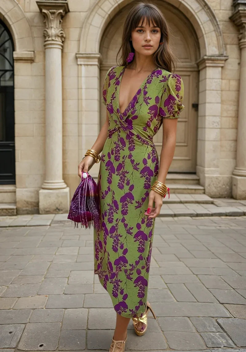 Ylina | Jurk met Lenteprint