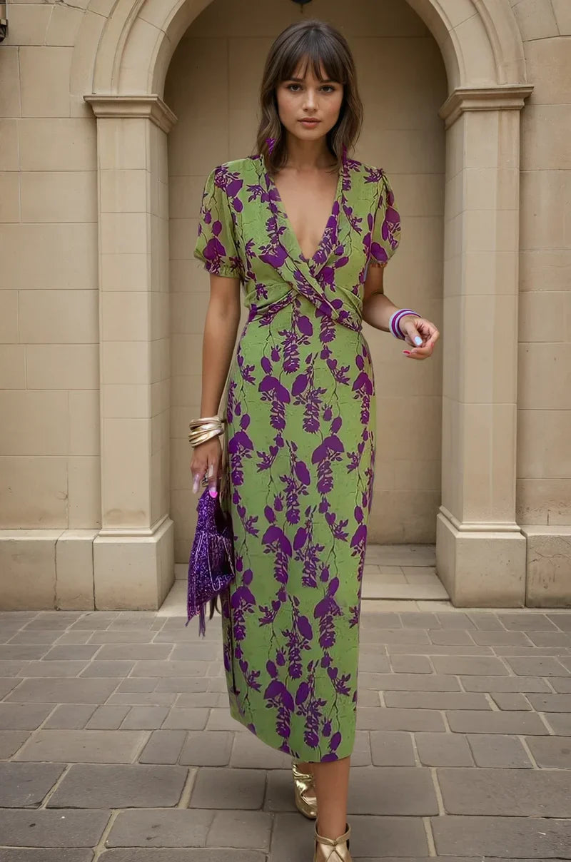 Ylina | Jurk met Lenteprint