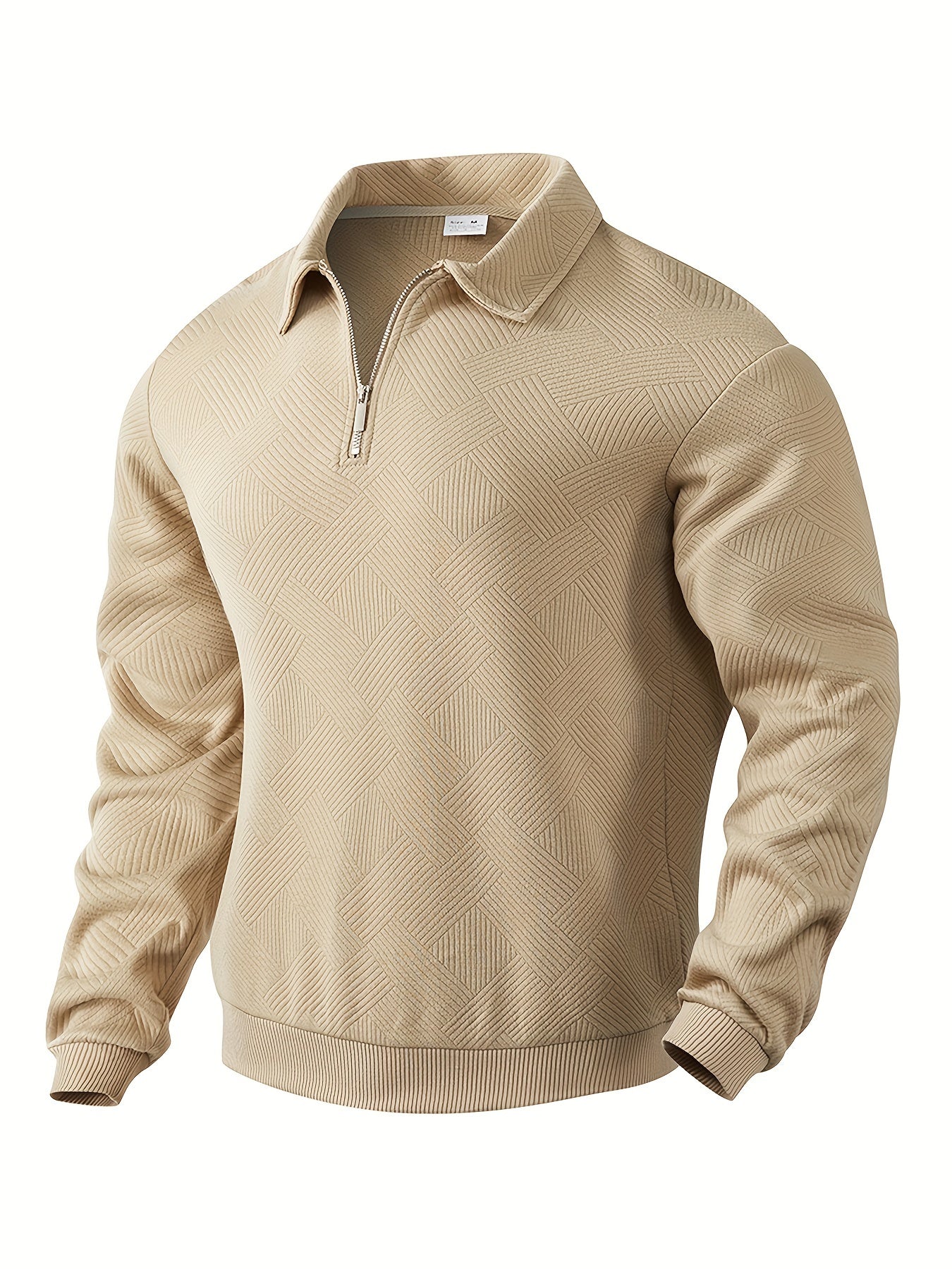 Oscar™ |  Vintage Zip-Up Trui met Geometrisch Design