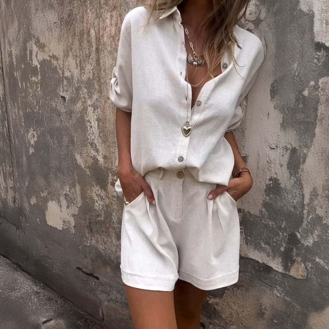 Linnea™ | Luchtige linnen set