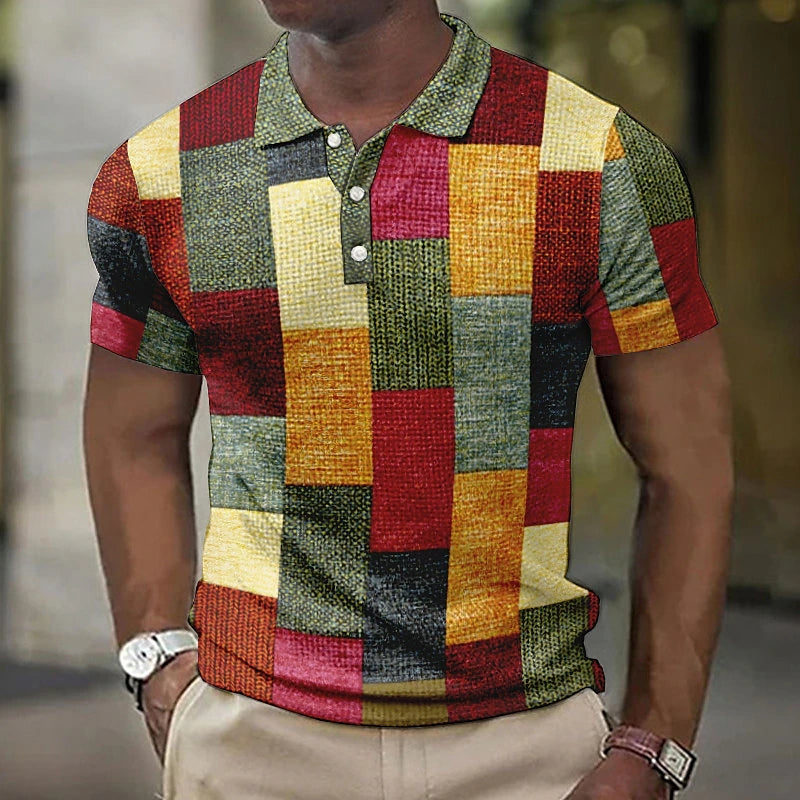Raffaele™ Multikleur Polo in Moderne Stijl