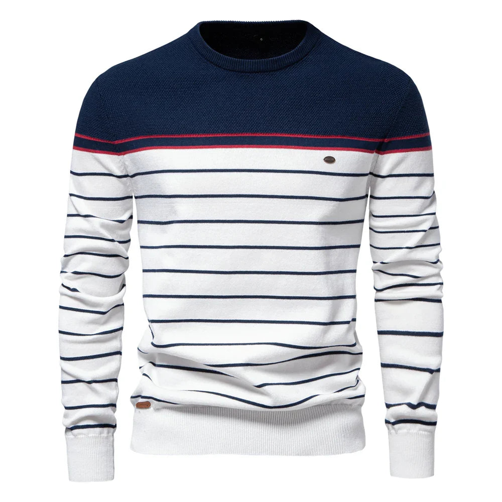 Sven™ | Heren Trui Met Streepdesign