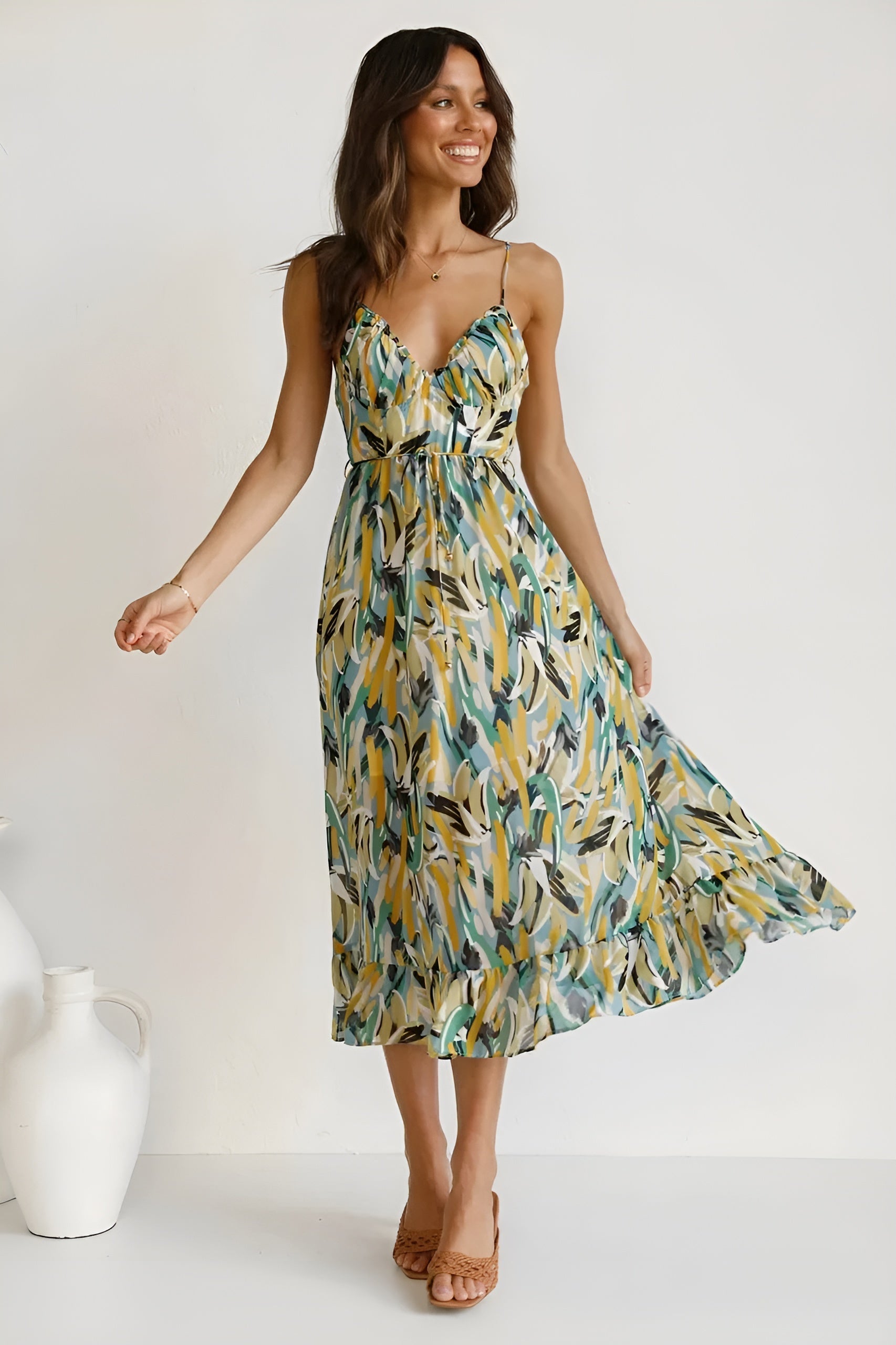 Lenea | Jurk met Lenteprint