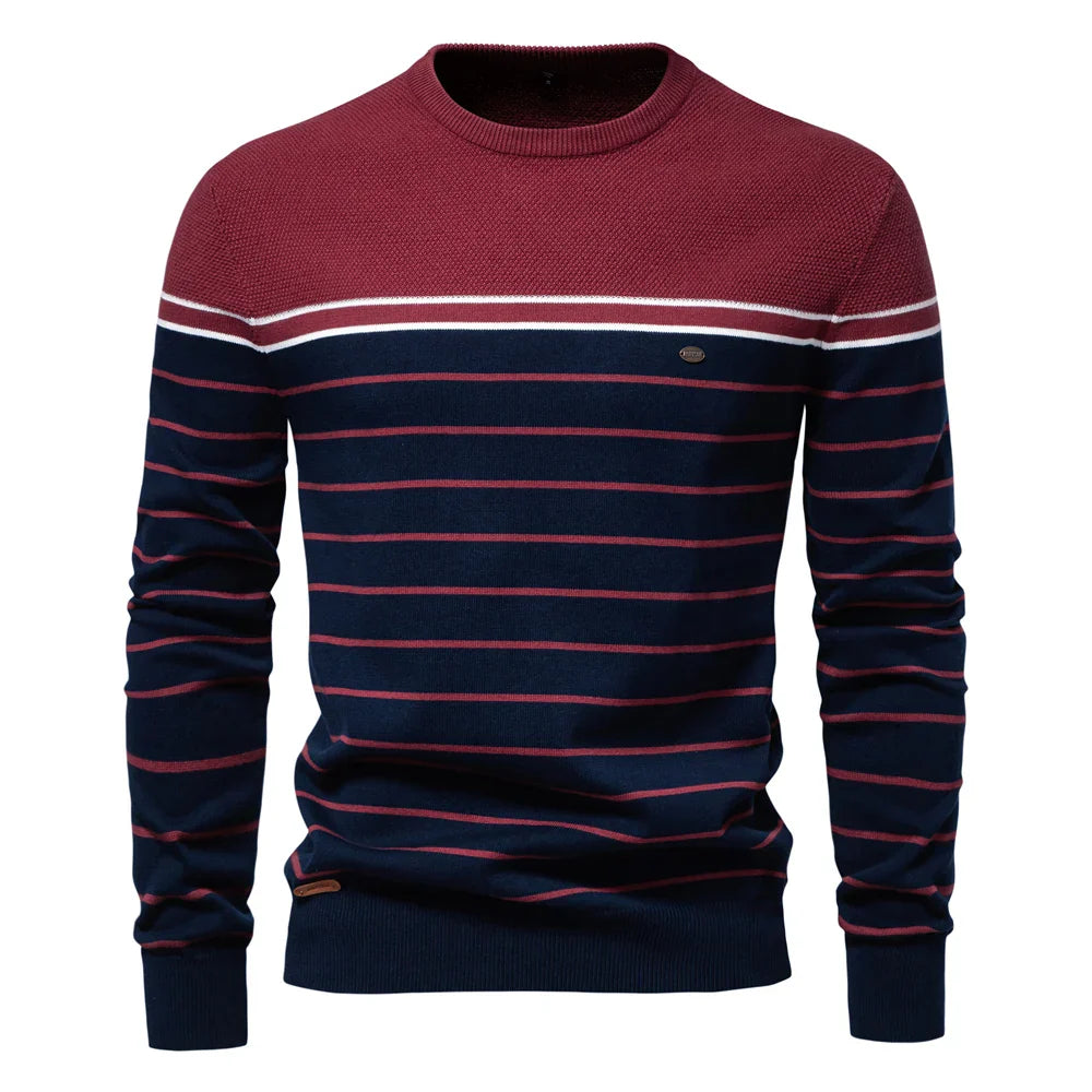 Sven™ | Heren Trui Met Streepdesign