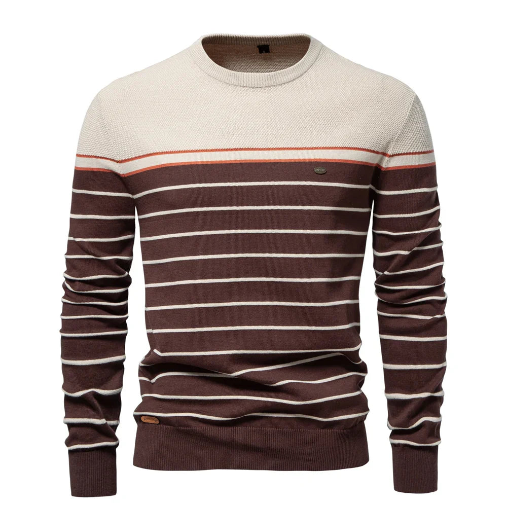 Sven™ | Heren Trui Met Streepdesign