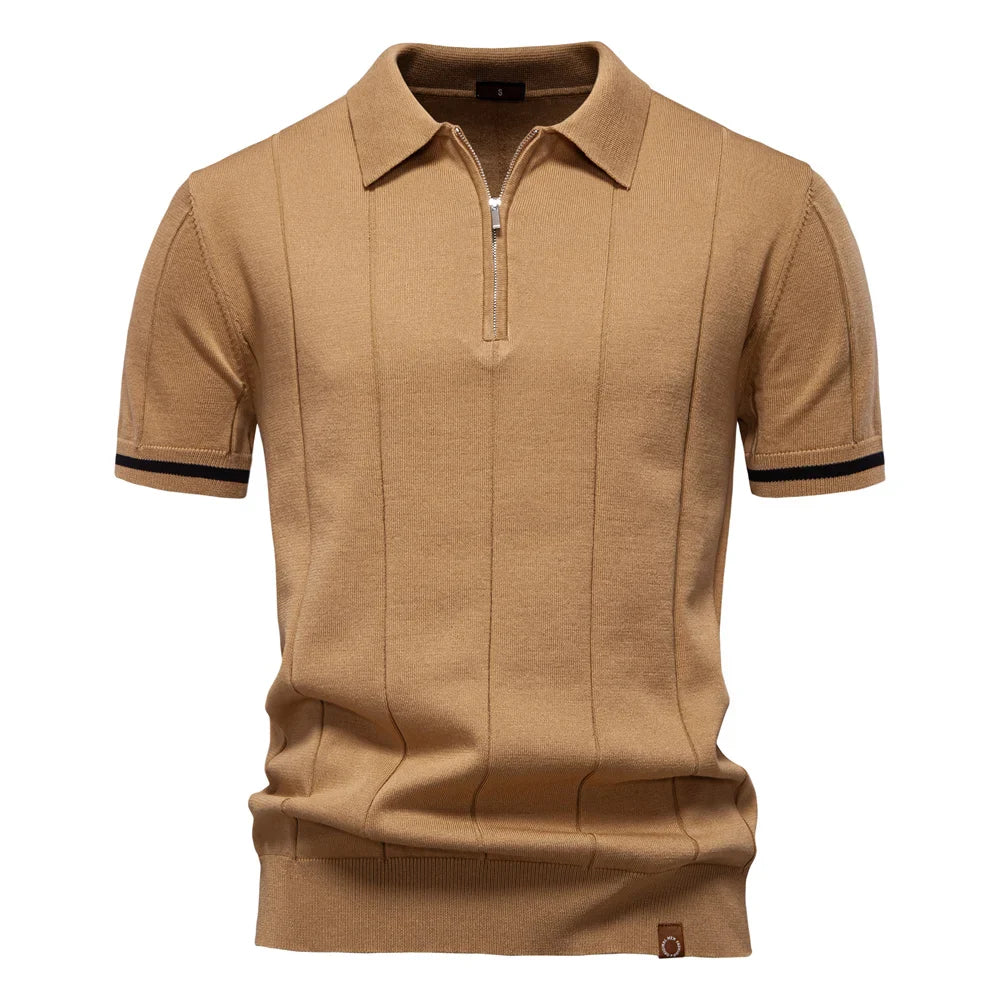 Vanvinci™ | Heren Polo Shirt Met Rits