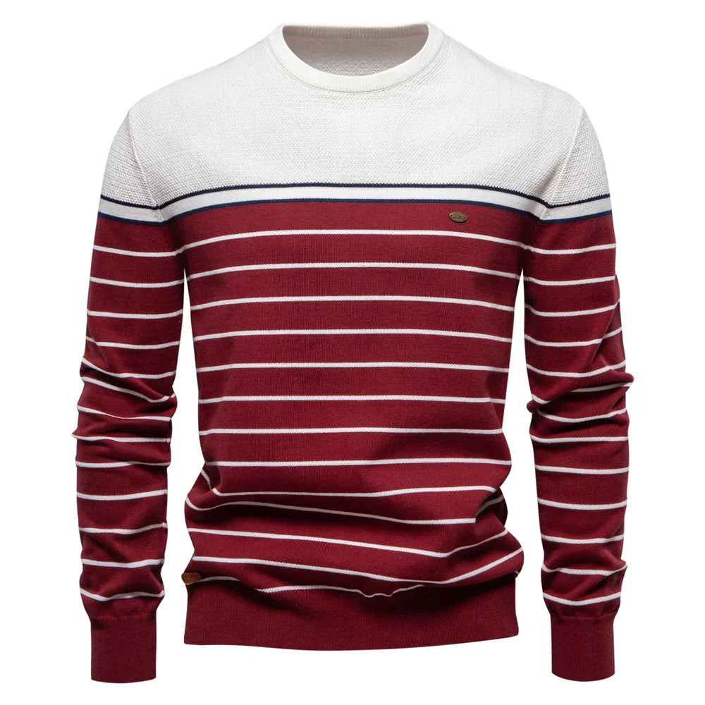 Sven™ | Heren Trui Met Streepdesign