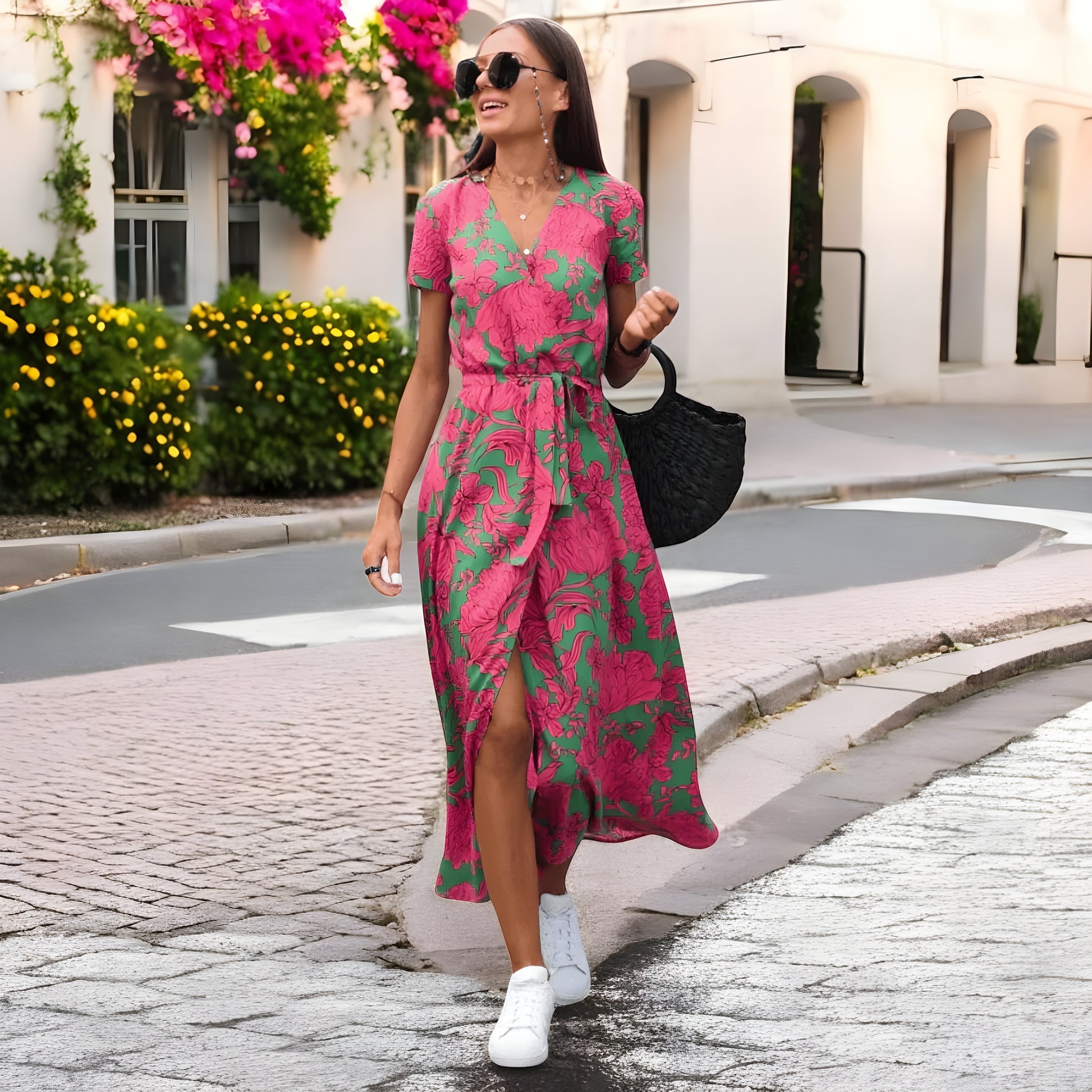 Eline | Elegante Bloemenjurk