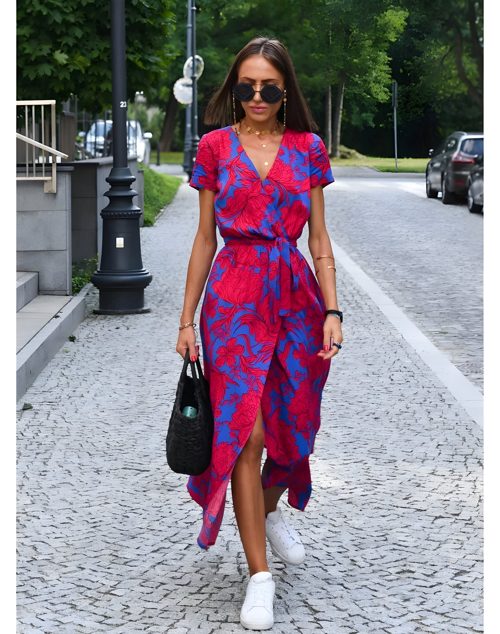 Eline | Elegante Bloemenjurk