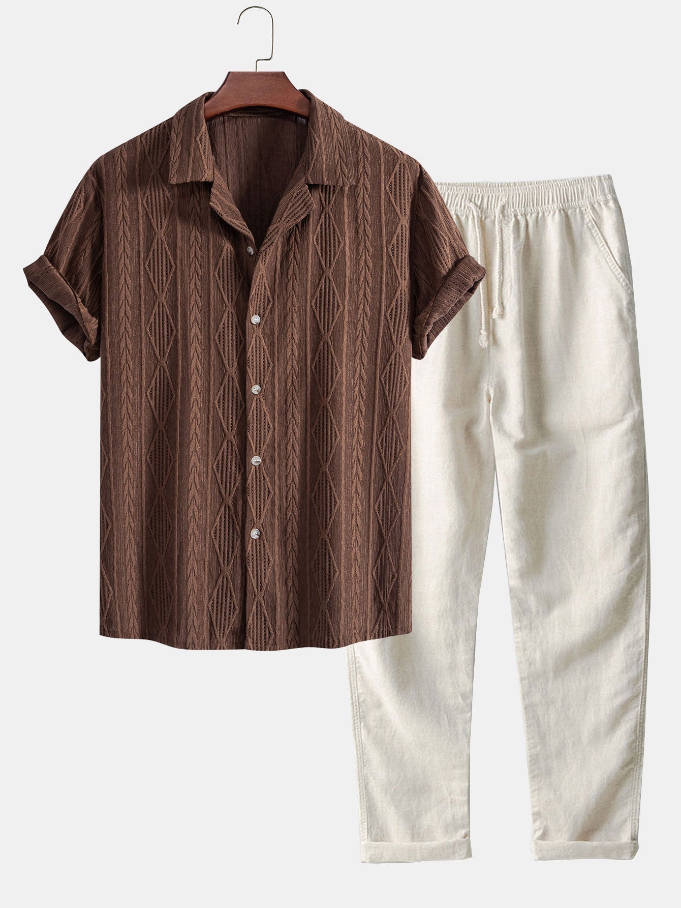 JORIS | GEOMETRISCH JACQUARD CUBAANS SET